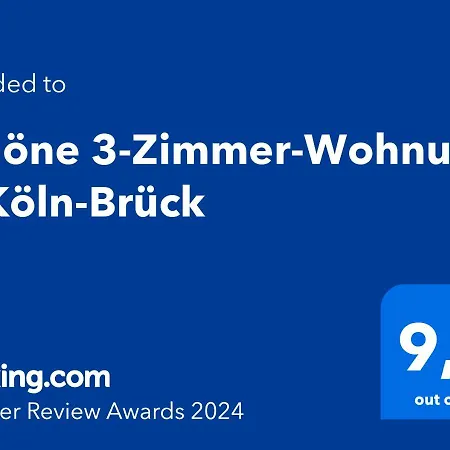 Schöne 3-zimmer-wohnung In Köln-brück *